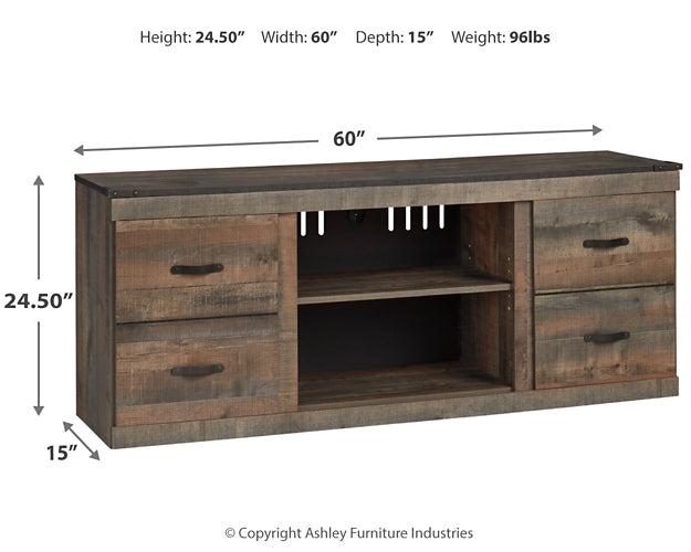 Ashley Express - Trinell LG TV Stand w/Fireplace Option Wilson Furniture (OH)  in Bridgeport, Ohio. Serving Bridgeport, Yorkville, Bellaire, & Avondale