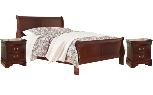Alisdair Queen Sleigh Bed with 2 Nightstands Wilson Furniture (OH)  in Bridgeport, Ohio. Serving Bridgeport, Yorkville, Bellaire, & Avondale