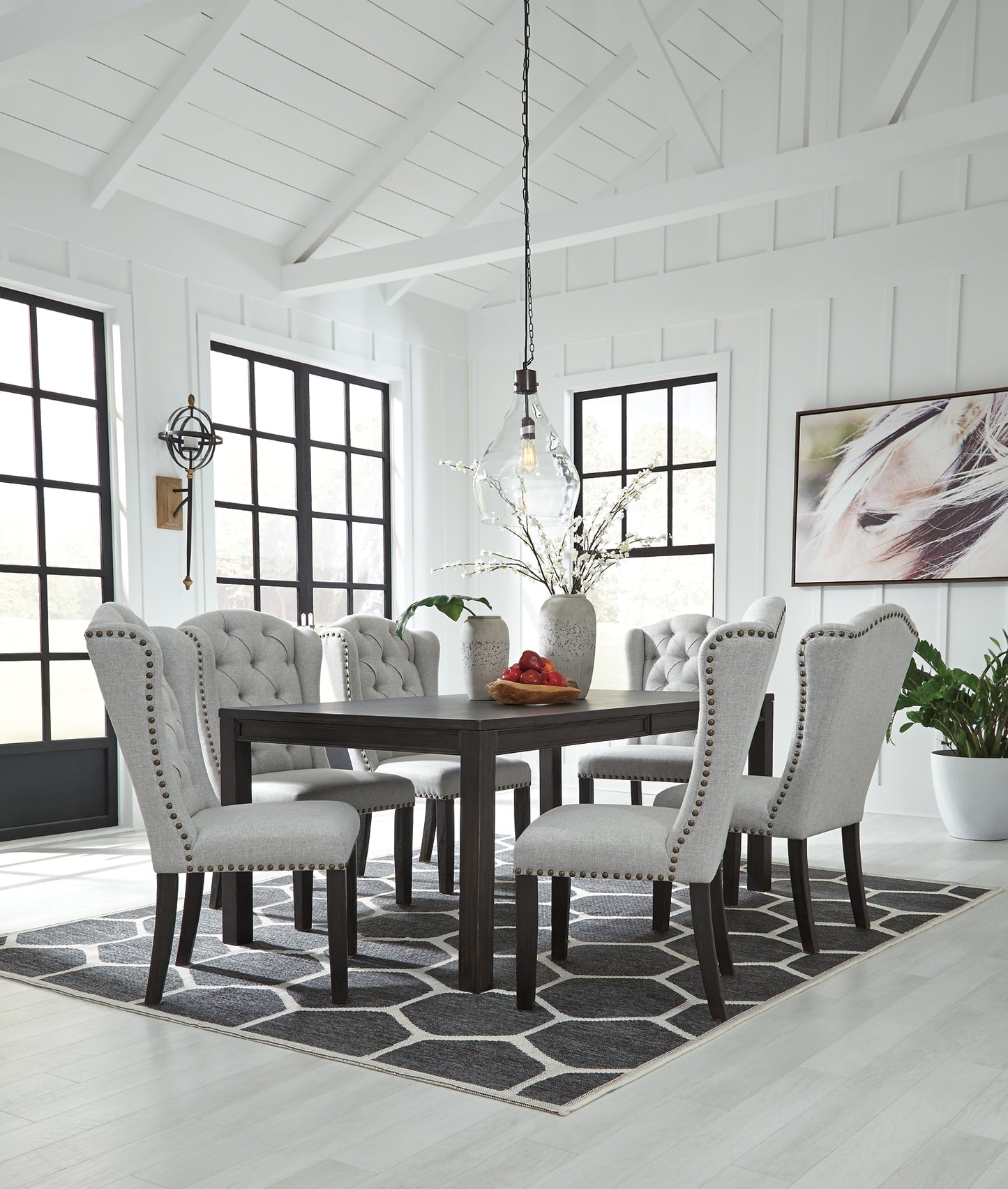 Jeanette Dining Table and 6 Chairs Wilson Furniture (OH)  in Bridgeport, Ohio. Serving Bridgeport, Yorkville, Bellaire, & Avondale