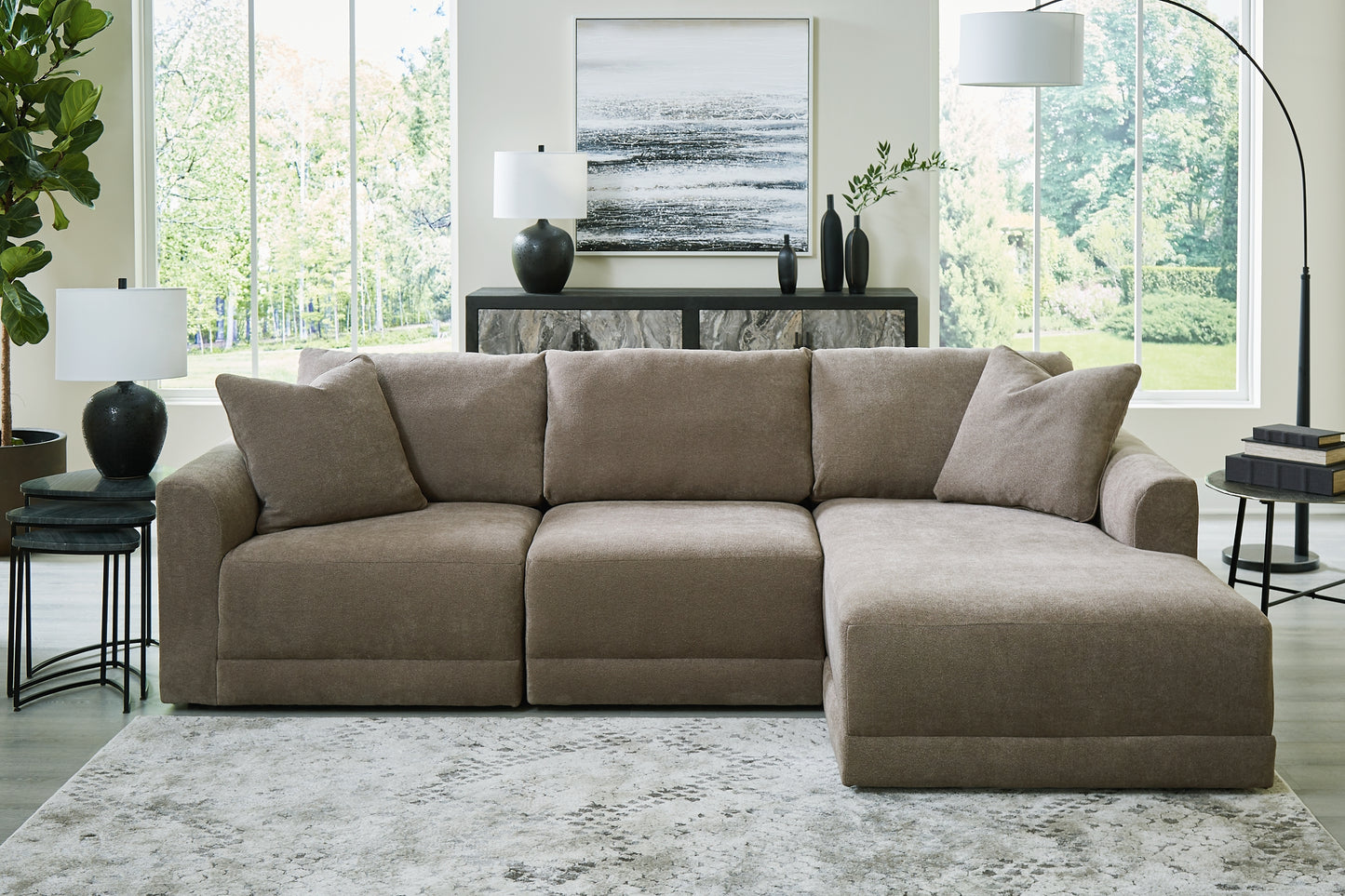 Raeanna 3-Piece Sectional Sofa with Chaise Wilson Furniture (OH)  in Bridgeport, Ohio. Serving Bridgeport, Yorkville, Bellaire, & Avondale