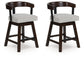 Ashley Express - Haddigan UPH Swivel Barstool (2/CN)