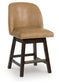 Ashley Express - Neymorton UPH Swivel Barstool (2/CN)