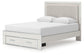 Zuraleus Queen Upholstered Panel Platform Storage Bed