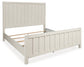 Shaybrock California King Panel Bed with Mirrored Dresser, Chest and Nightstand