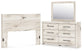 Lawroy Queen Panel Headboard with Mirrored Dresser
