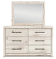 Lawroy Full Panel Bed with Mirrored Dresser, Chest and Nightstand