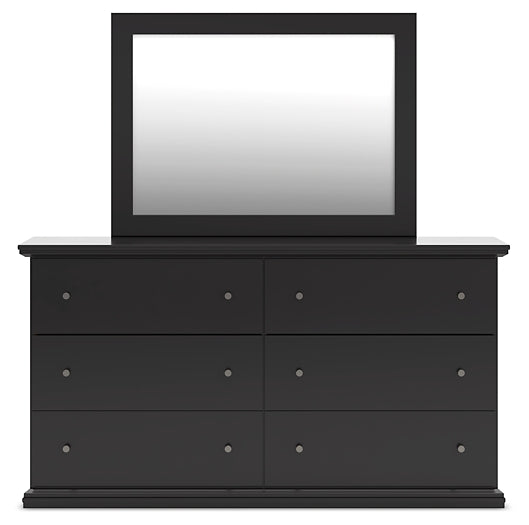 Maribel Twin Panel Bed, Dresser, Mirror and Nightstand