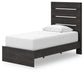 Hollivern Twin Panel Storage Bed with Mirrored Dresser, Chest and Nightstand