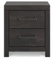 Hollivern King Panel Bed with Mirrored Dresser and Nightstand