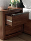 Dilenno King Canopy Bed with Mirrored Dresser and Nightstand
