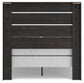 Hollivern Full Panel Bed with Mirrored Dresser and Nightstand