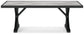 Beachcroft RECT Dining Table w/UMB OPT