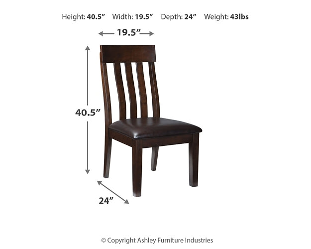 Ashley Express - Haddigan Dining UPH Side Chair (2/CN) Wilson Furniture (OH)  in Bridgeport, Ohio. Serving Bridgeport, Yorkville, Bellaire, & Avondale