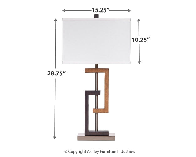 Ashley Express - Syler Poly Table Lamp (2/CN) Wilson Furniture (OH)  in Bridgeport, Ohio. Serving Bridgeport, Yorkville, Bellaire, & Avondale