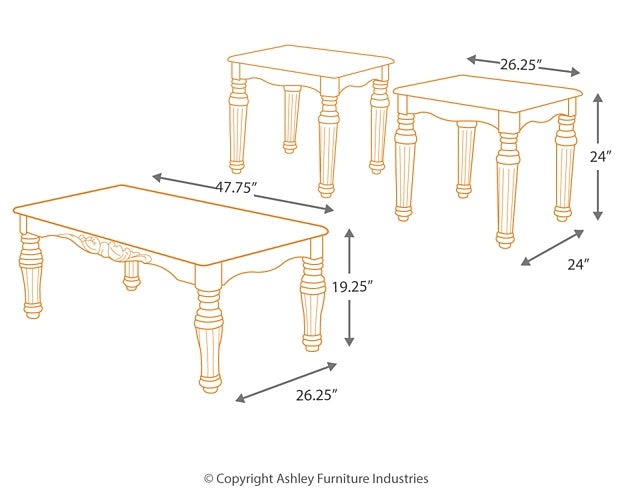Ashley Express - North Shore Occasional Table Set (3/CN) Wilson Furniture (OH)  in Bridgeport, Ohio. Serving Bridgeport, Yorkville, Bellaire, & Avondale