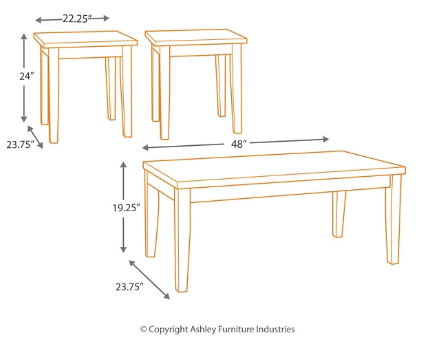Ashley Express - Maysville Occasional Table Set (3/CN) Wilson Furniture (OH)  in Bridgeport, Ohio. Serving Bridgeport, Yorkville, Bellaire, & Avondale