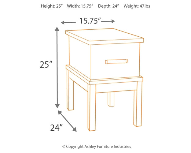Ashley Express - Stanah Chair Side End Table Wilson Furniture (OH)  in Bridgeport, Ohio. Serving Bridgeport, Yorkville, Bellaire, & Avondale
