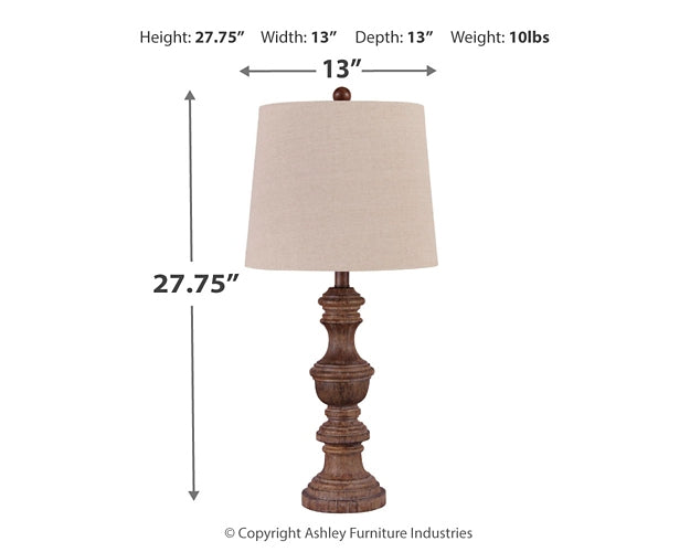 Ashley Express - Magaly Poly Table Lamp (2/CN) Wilson Furniture (OH)  in Bridgeport, Ohio. Serving Bridgeport, Yorkville, Bellaire, & Avondale