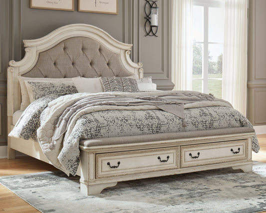 Realyn California King Upholstered Bed Wilson Furniture (OH)  in Bridgeport, Ohio. Serving Bridgeport, Yorkville, Bellaire, & Avondale