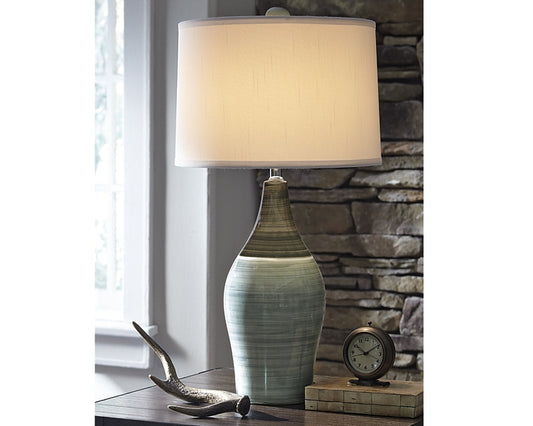 Ashley Express - Niobe Ceramic Table Lamp (2/CN) Wilson Furniture (OH)  in Bridgeport, Ohio. Serving Bridgeport, Yorkville, Bellaire, & Avondale