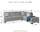 Altari 2-Piece Sleeper Sectional with Chaise Wilson Furniture (OH)  in Bridgeport, Ohio. Serving Bridgeport, Yorkville, Bellaire, & Avondale