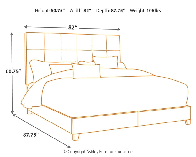 Ashley Express - Dolante Queen Upholstered Bed Wilson Furniture (OH)  in Bridgeport, Ohio. Serving Bridgeport, Yorkville, Bellaire, & Avondale