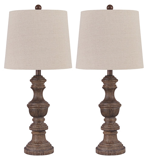 Ashley Express - Magaly Poly Table Lamp (2/CN) Wilson Furniture (OH)  in Bridgeport, Ohio. Serving Bridgeport, Yorkville, Bellaire, & Avondale