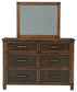 Wyattfield Dresser and Mirror Wilson Furniture (OH)  in Bridgeport, Ohio. Serving Moundsville, Richmond, Smithfield, Cadiz, & St. Clairesville