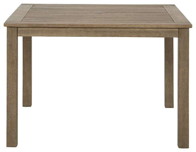Ashley Express - Aria Plains Square Dining Table w/UMB OPT Wilson Furniture (OH)  in Bridgeport, Ohio. Serving Bridgeport, Yorkville, Bellaire, & Avondale