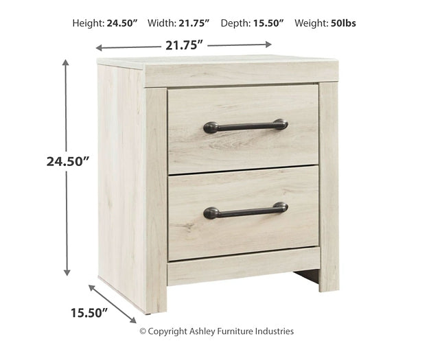 Ashley Express - Cambeck Two Drawer Night Stand Wilson Furniture (OH)  in Bridgeport, Ohio. Serving Bridgeport, Yorkville, Bellaire, & Avondale