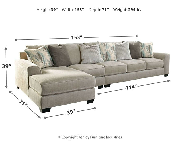 Ardsley 3-Piece Sectional with Chaise Wilson Furniture (OH)  in Bridgeport, Ohio. Serving Bridgeport, Yorkville, Bellaire, & Avondale