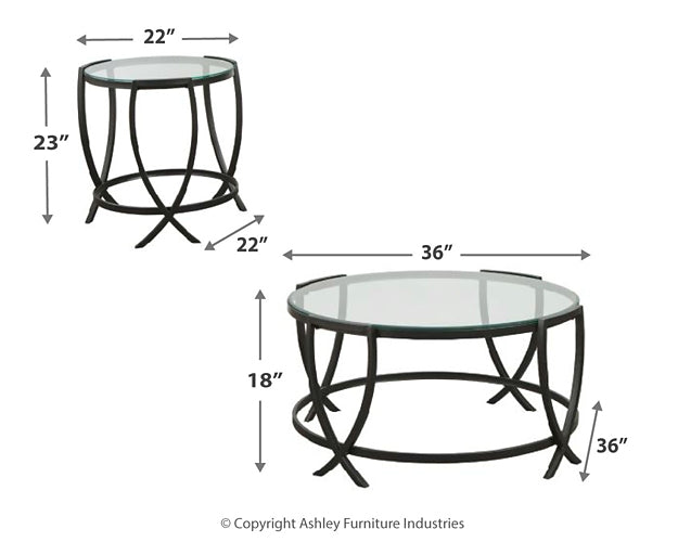 Ashley Express - Tarrin Occasional Table Set (3/CN) Wilson Furniture (OH)  in Bridgeport, Ohio. Serving Bridgeport, Yorkville, Bellaire, & Avondale