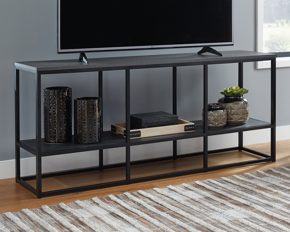 Ashley Express - Yarlow Extra Large TV Stand Wilson Furniture (OH)  in Bridgeport, Ohio. Serving Bridgeport, Yorkville, Bellaire, & Avondale