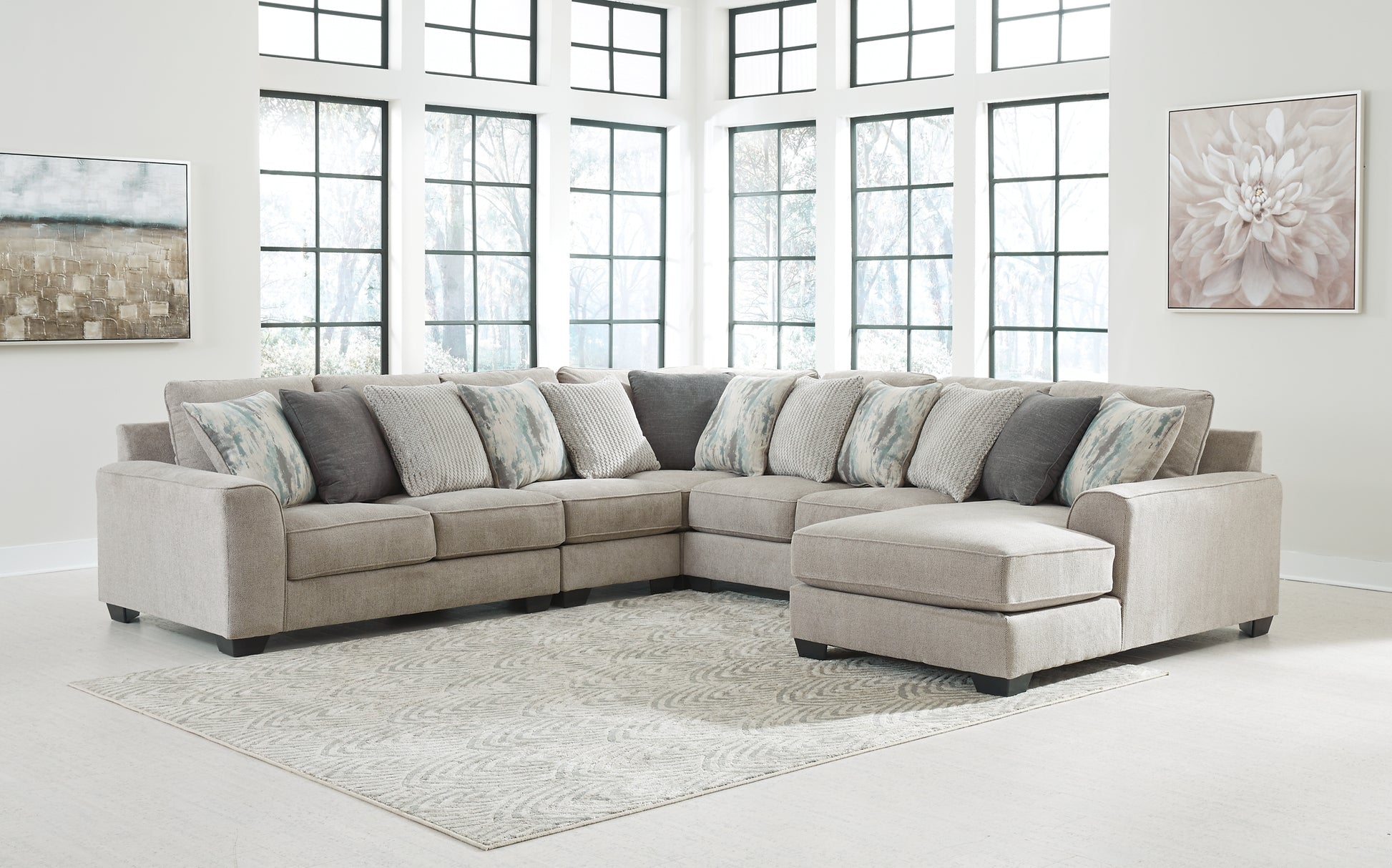 Ardsley 5-Piece Sectional with Chaise Wilson Furniture (OH)  in Bridgeport, Ohio. Serving Bridgeport, Yorkville, Bellaire, & Avondale