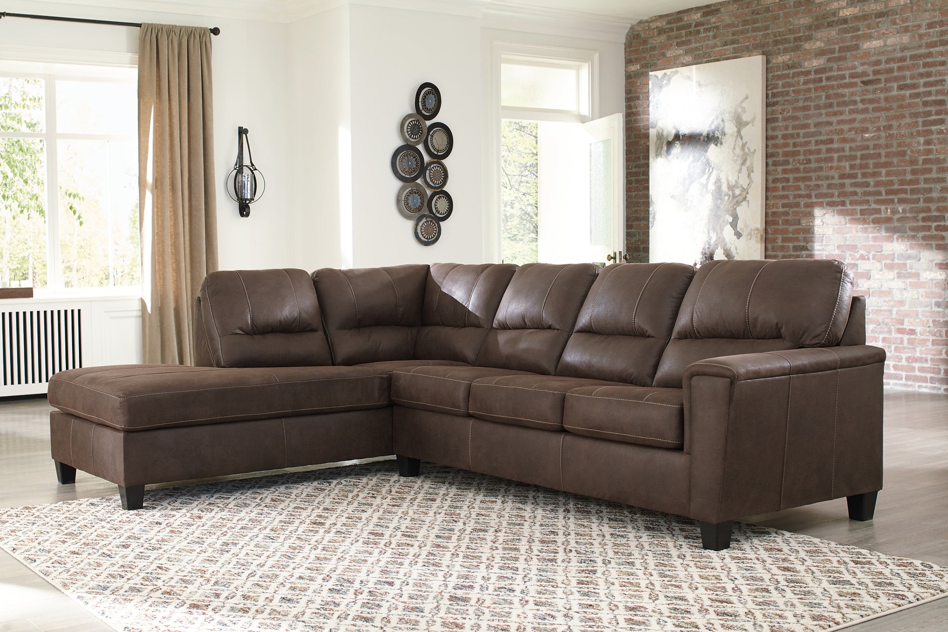 Navi 2-Piece Sectional with Chaise Wilson Furniture (OH)  in Bridgeport, Ohio. Serving Bridgeport, Yorkville, Bellaire, & Avondale