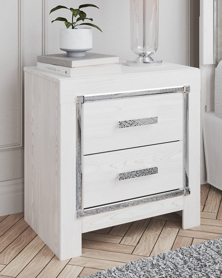 Ashley Express - Altyra Two Drawer Night Stand Wilson Furniture (OH)  in Bridgeport, Ohio. Serving Bridgeport, Yorkville, Bellaire, & Avondale