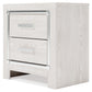 Ashley Express - Altyra Two Drawer Night Stand Wilson Furniture (OH)  in Bridgeport, Ohio. Serving Bridgeport, Yorkville, Bellaire, & Avondale