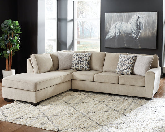 Decelle 2-Piece Sectional with Chaise Wilson Furniture (OH)  in Bridgeport, Ohio. Serving Bridgeport, Yorkville, Bellaire, & Avondale
