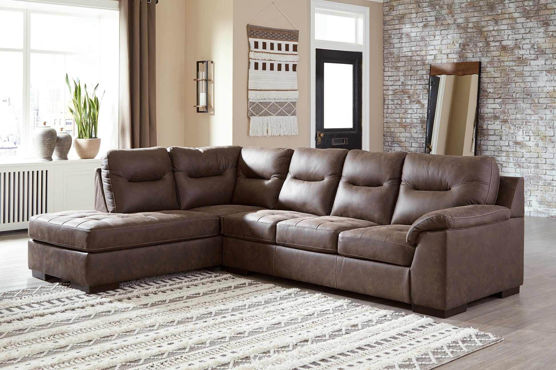 Maderla 2-Piece Sectional with Chaise Wilson Furniture (OH)  in Bridgeport, Ohio. Serving Bridgeport, Yorkville, Bellaire, & Avondale