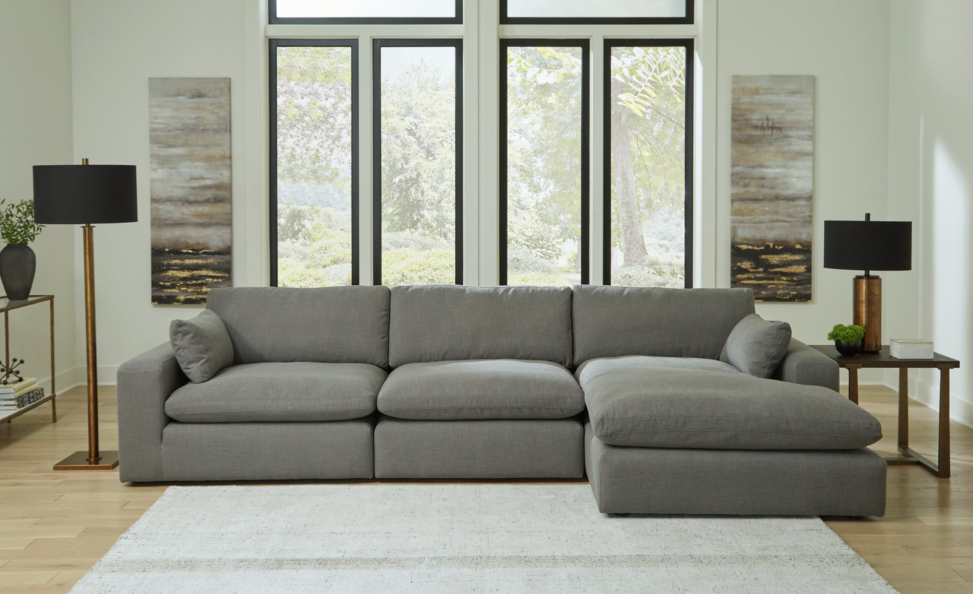 Elyza 3-Piece Sectional with Chaise Wilson Furniture (OH)  in Bridgeport, Ohio. Serving Bridgeport, Yorkville, Bellaire, & Avondale