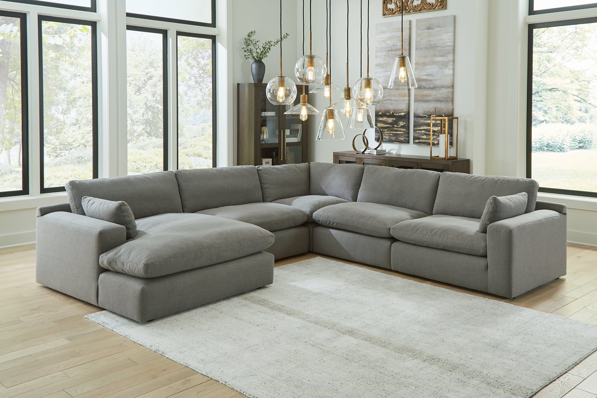Elyza 5-Piece Sectional with Chaise Wilson Furniture (OH)  in Bridgeport, Ohio. Serving Bridgeport, Yorkville, Bellaire, & Avondale