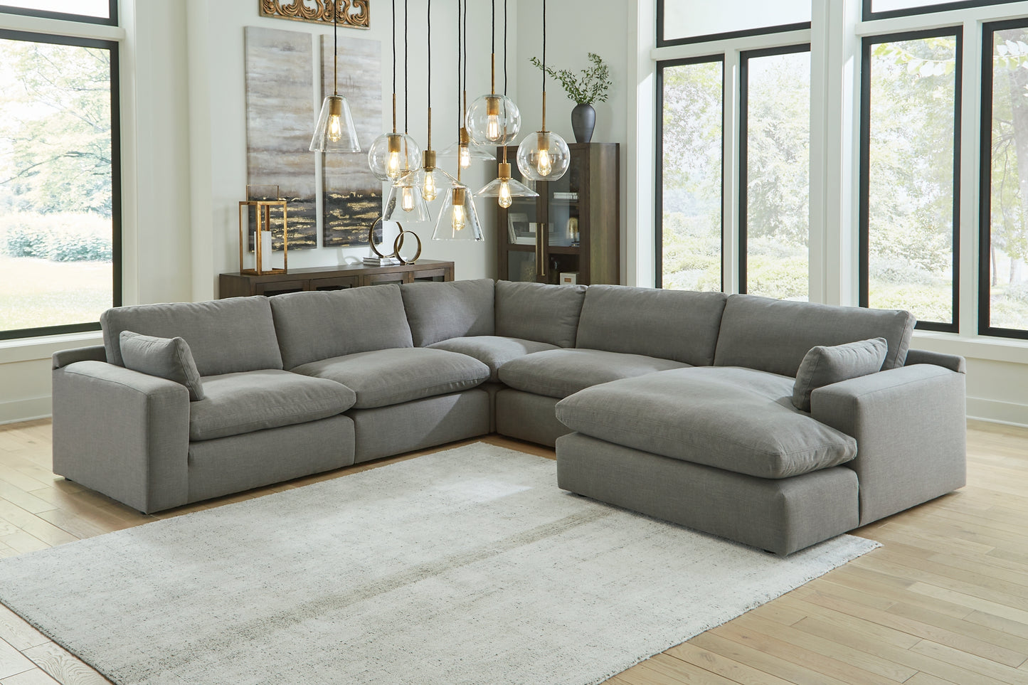 Elyza 5-Piece Sectional with Chaise Wilson Furniture (OH)  in Bridgeport, Ohio. Serving Bridgeport, Yorkville, Bellaire, & Avondale