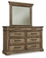 Markenburg Dresser and Mirror Wilson Furniture (OH)  in Bridgeport, Ohio. Serving Bridgeport, Yorkville, Bellaire, & Avondale