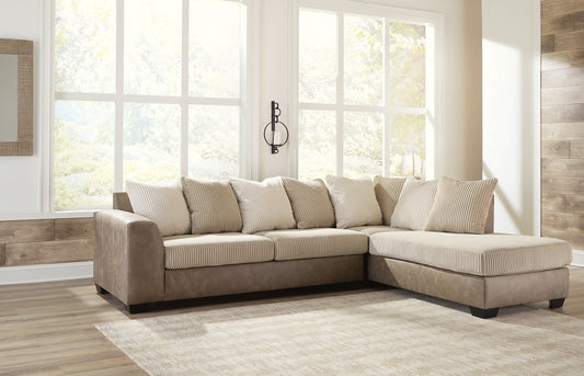 Keskin 2-Piece Sectional with Chaise Wilson Furniture (OH)  in Bridgeport, Ohio. Serving Bridgeport, Yorkville, Bellaire, & Avondale