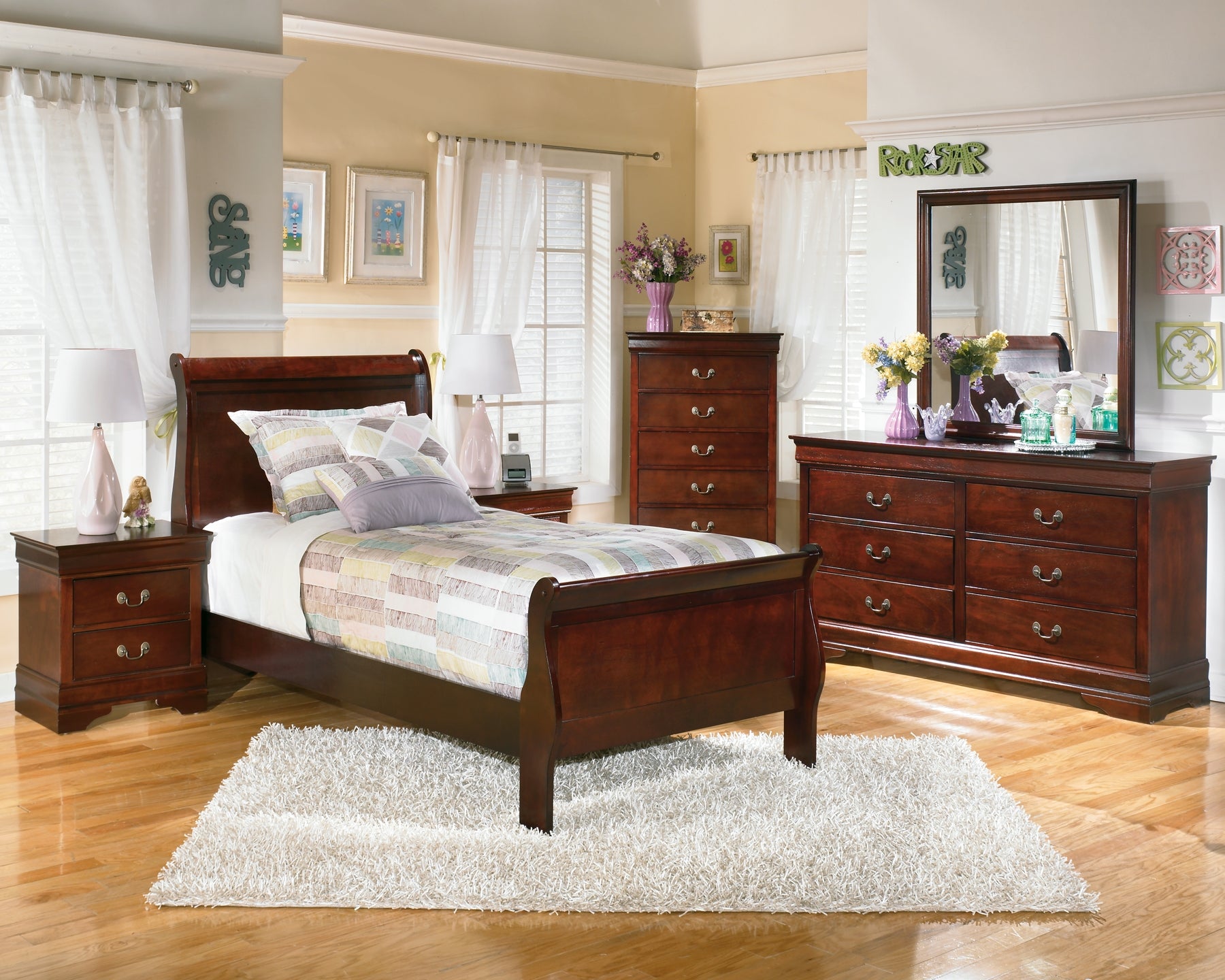 Alisdair Twin Sleigh Bed with Dresser Wilson Furniture (OH)  in Bridgeport, Ohio. Serving Bridgeport, Yorkville, Bellaire, & Avondale