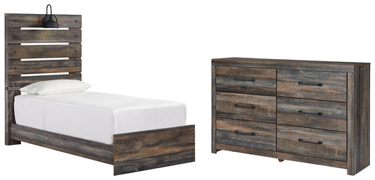 Drystan Twin Panel Bed with Dresser Wilson Furniture (OH)  in Bridgeport, Ohio. Serving Bridgeport, Yorkville, Bellaire, & Avondale