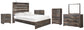Drystan Queen Panel Bed with Mirrored Dresser, Chest and 2 Nightstands Wilson Furniture (OH)  in Bridgeport, Ohio. Serving Bridgeport, Yorkville, Bellaire, & Avondale
