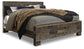 Derekson King Panel Bed with Mirrored Dresser, Chest and Nightstand Wilson Furniture (OH)  in Bridgeport, Ohio. Serving Bridgeport, Yorkville, Bellaire, & Avondale