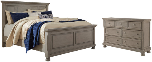 Lettner California King Panel Bed with Dresser Wilson Furniture (OH)  in Bridgeport, Ohio. Serving Bridgeport, Yorkville, Bellaire, & Avondale