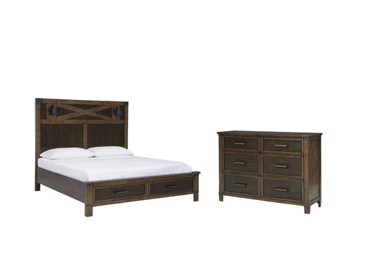 Wyattfield King Panel Bed with Dresser Wilson Furniture (OH)  in Bridgeport, Ohio. Serving Moundsville, Richmond, Smithfield, Cadiz, & St. Clairesville